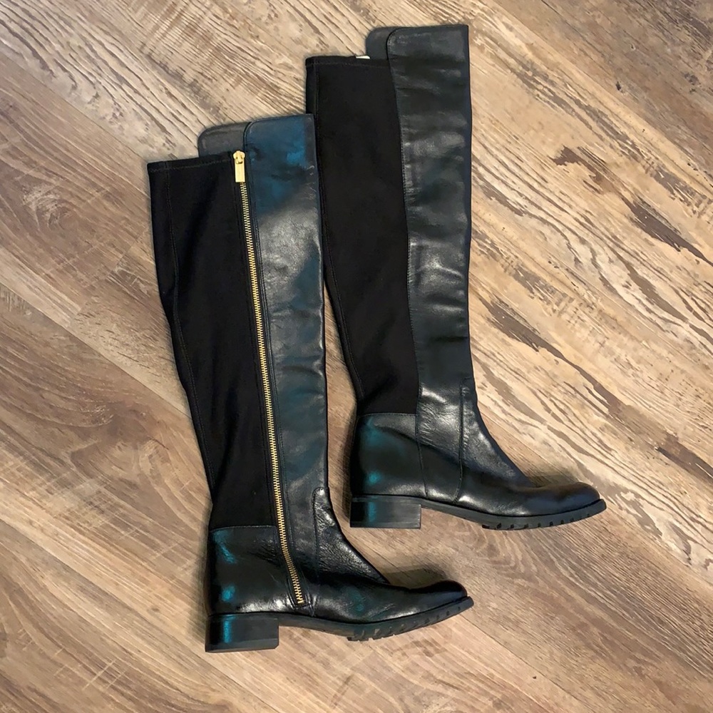 Michael Kors over the knee leather boots
